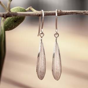 All Jewellery: Harmony Olive Leaf Drop Earrings