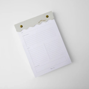 Paper Hq: Curved Notepad - White
