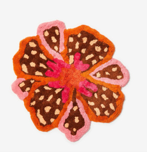 Bonnie And Neil: Flower Bath Mat Pink
