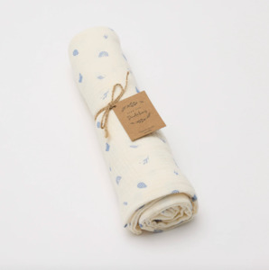 Over The Dandelions: Swaddle Organic Muslin - Enchanted Garden