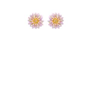 Camelia Puce Earring - Purple
