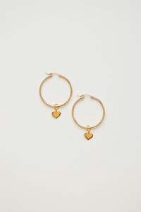 Bebe Heart Hoops