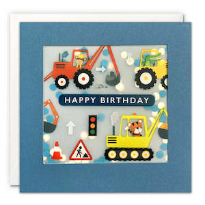 Cards: Happy Birthday Diggers Shakies Card