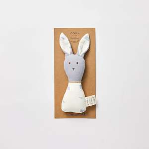 Little Darlings: Bunny Rattle - Enchanted Garden Blue
