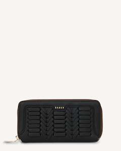 Saben: Lyric Wallet Black Macro Weave