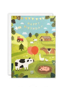 Cards: Happy Birthday Farm Yard Card