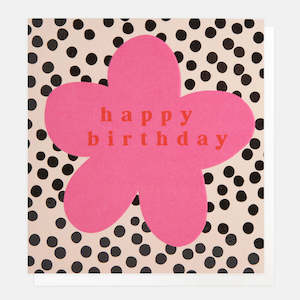 Happy Birthday Pink Flower Spot
