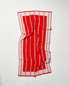 Napoleon Goods: Twin Stripe Towel - Cherry