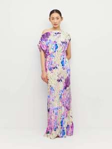 Womens Clothing: Monaco Dress - Lavender Mist Silk