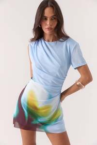 Womens Clothing: Zinnia Mesh Mini Dress