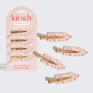 Skincare: Kitsch - Cherry Print Creaseless Clips 4pc