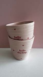 Hello Darling Tumbler - pink and red
