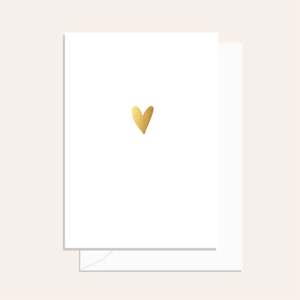Gold Foil Heart Card