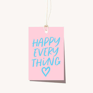 Cards: Happy Everything Tag