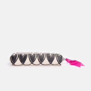 Caroline Gardner: Heart Pencil Case - Black