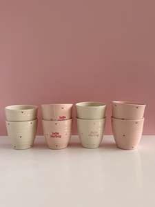 Dining: Heart Tumbler - Pink with red hearts