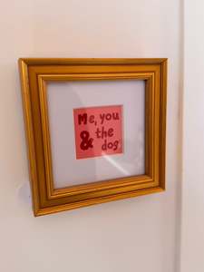 Misc 1: Framed Mini Print - Me, You & the Dog