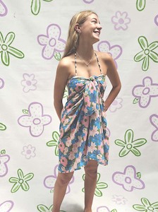 summer: Vintage Blue Sarong