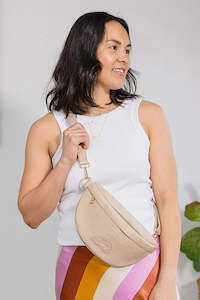 handbags: Scarlett Sling Bag  - Latte