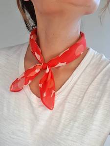 Accessories: Red Flower Hanky