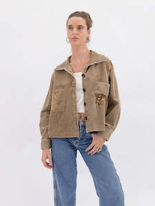 Sundown Cord Shacket m/l