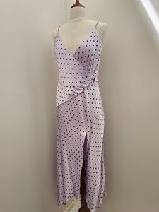 Preloved: BEC AND BRIDGE size 10 long polkadot dress