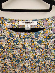 PERRIAM size 12 floral 100% cotton dress