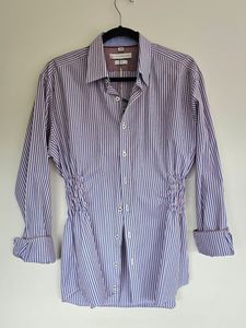 Preloved: GEOFFREY BEENE size 10 Custom stripe shirt