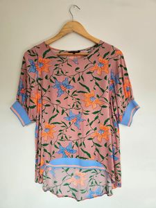 Preloved: ZAFINA size 10 print top