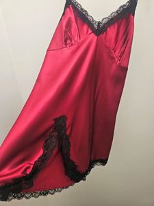 SLIPDRESS burgundy size L