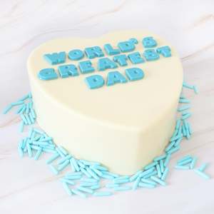 Father's Day Heart Smash Cake