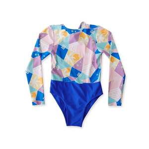 Girls Swimwear: BEACH BABE ONE PIECE SWIMWEAR - Geo Blue