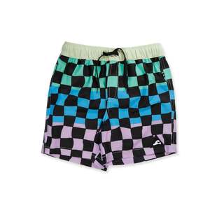 Boys Swimwear: SUPER BOARD SHORT - Multi Check