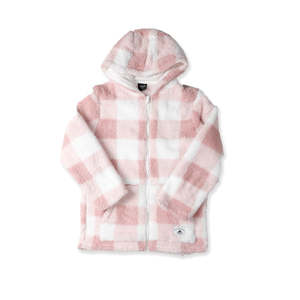 Girls Jackets: GIRLS SUNRISE JACKET - Pink Check