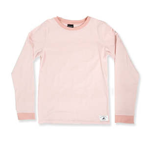 Classics: GIRLS LS CLASSICS TEE – Pink Stripe