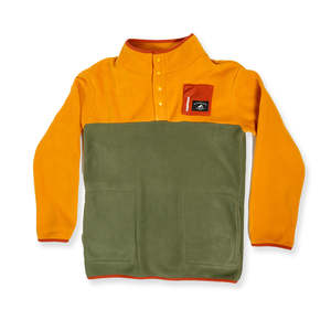 Jackets: BOYS ADVENTURE FLEECE – Mustard Khaki