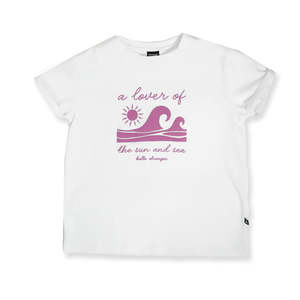 GIRLS LOVERS BAILEY SS TEE – White