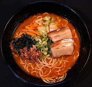 Products: R12 char siu pork miso ramen Hello sushi Main