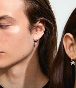 Pilgrim Jewellery: LYSANDRA hoop earrings silver-plated