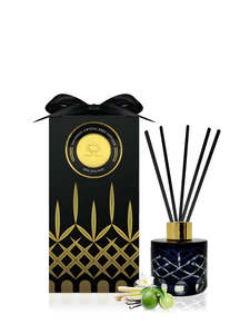Surmanti: Persian Lime & Lemongrass Crystal Series Reed Diffuser