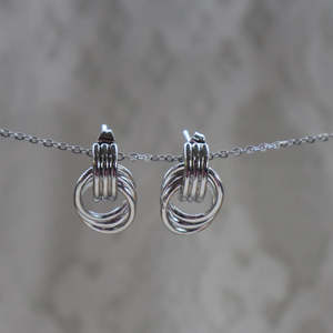 Earrings: Circle Knot Studs