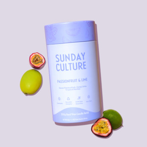 Sunday Culture Passionfruit and Lime Candle Refills