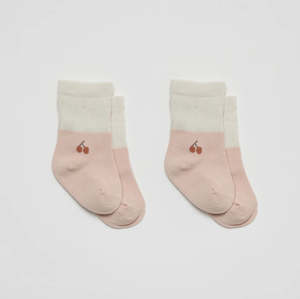 Set of 2 Socks Cherry