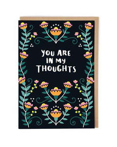 Cath Tate - You Are In My Thoughts - Empathy Card