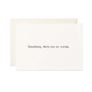 Toodles Noodles - No Words - Sympathy Card