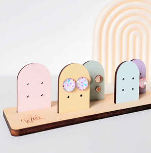 Mini arches earring stand- pastel rainbow.