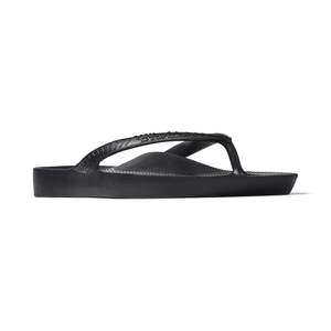 Archies Footwear: Archie’s Black - Arch Support Jandals