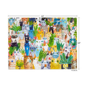 Puzzles: WerkShoppe - Cat Plant Exchange 500 Pce - Puzzle