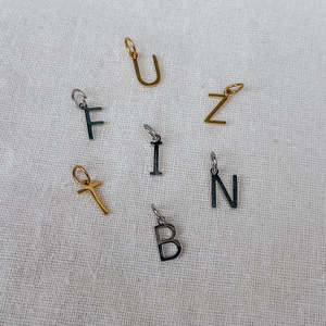 Necklaces And Bracelets: Gold Individual Letter