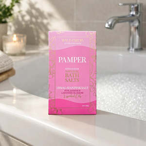 New: Pamper Single Soak Natural Bath Salts